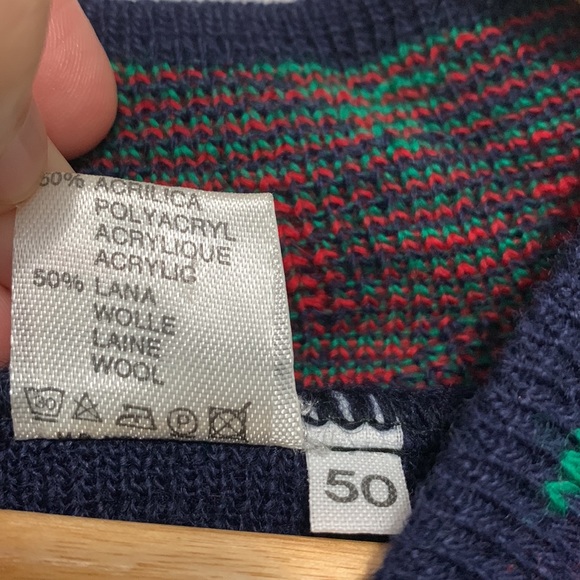 VINTAGE V neck sweater. Men’s size 1X (50) - Picture 7 of 7